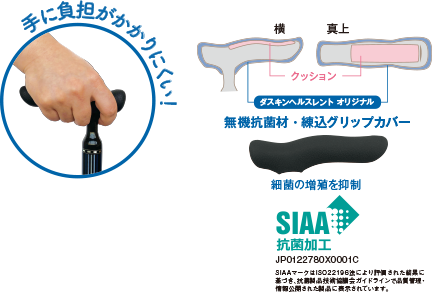 オリジナル仕様のグリップ