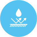 優れた防水性（ぼうすいせい）で安心！