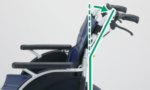 こだわりの背フレーム後方曲げ機構