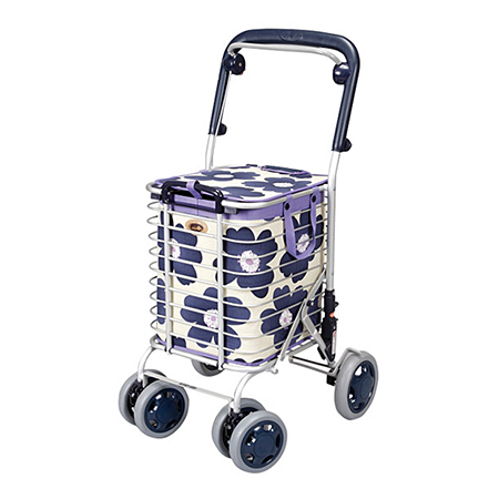 ブレーキ付 アルミワイヤーカート