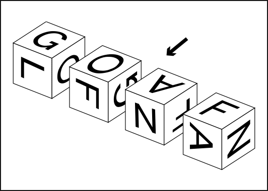 サイコロ文字パズル