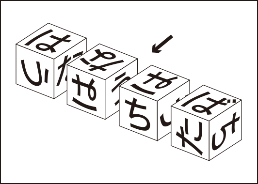 サイコロ文字パズル