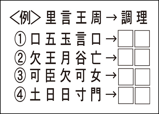 漢字部首たし算パズル