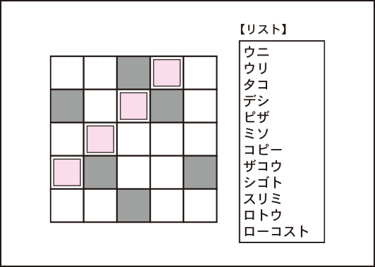 カギなしクロスワード