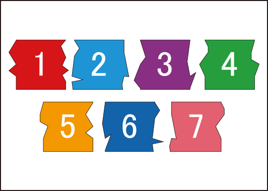 ピース横つなぎパズル