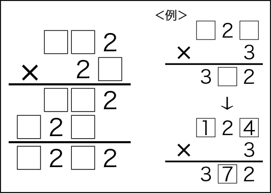 虫食い算パズル