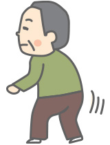 手足のこわばり （固縮）