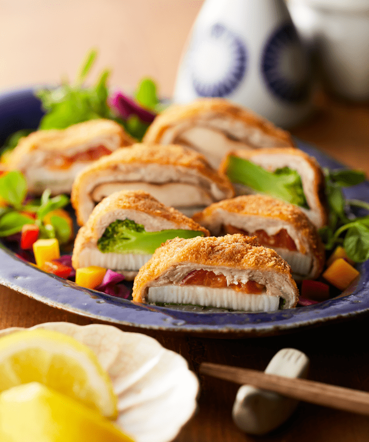 野菜たっぷり大満足 野菜の豚巻フライ