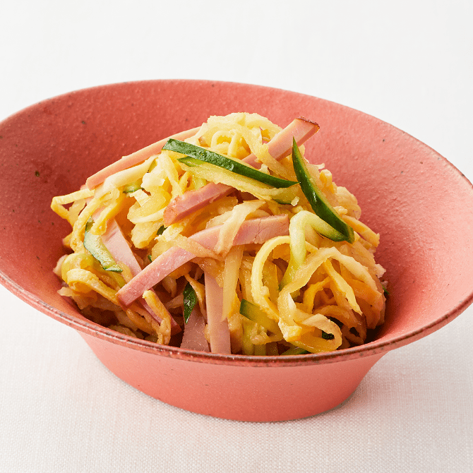 切り干し大根と焼き豚の中華和え