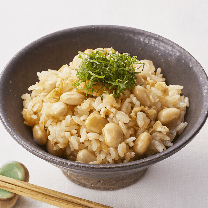 大豆の炊き込みご飯