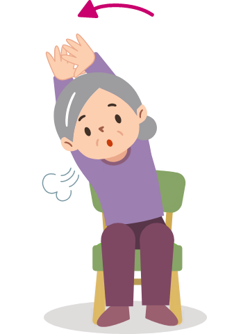 座ったまま左右曲げ運動_01