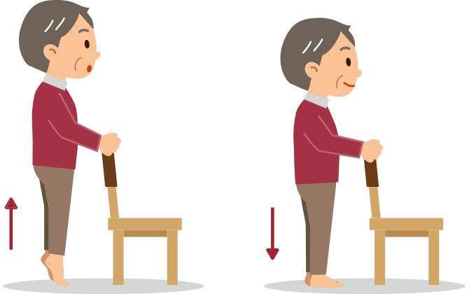 かかと上げ（カーフレイズ）