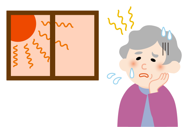 脱水・熱中症が気になる人のイラスト