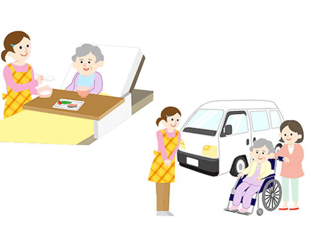 自宅で介護を受ける“居宅（きょたく）サービス”