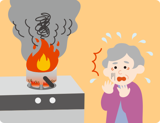 自宅から火が出ない環境をつくりましょう