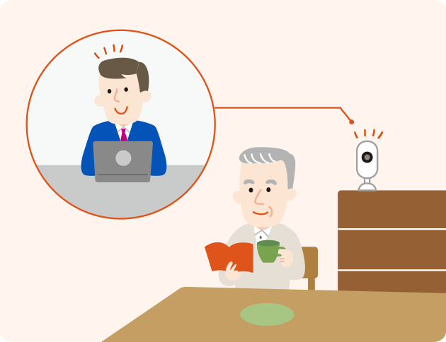 介護用見守りカメラでいつでも親の映像を