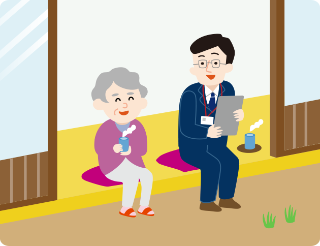 郵便局や警備会社の有料サービスを利用する