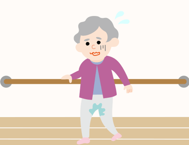 精神的ダメージが大きいトイレ以外での失禁。