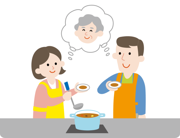 ご本人の好物をお好みの味つけで提供します。