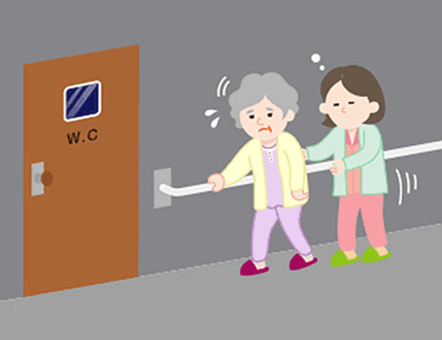 トイレに通うときの介助の負担を減らせます。