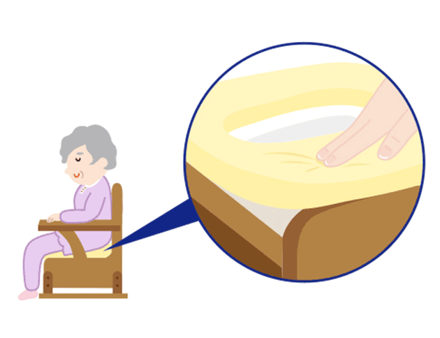 おしりが痛くなりにくい ソフト便座機能