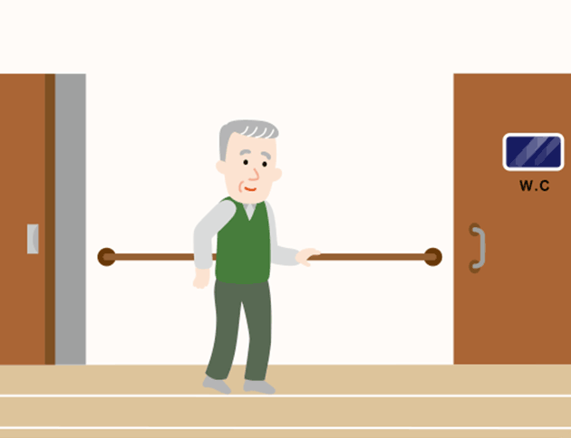 寝室からトイレまでの移動をスムーズに。