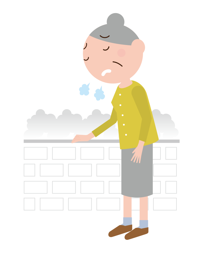 15分くらい続けて歩けない