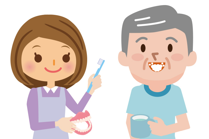 自分で歯磨きが難しい人の口腔ケアの手順