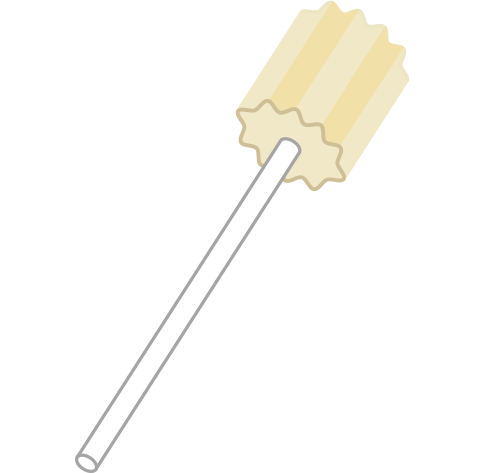 スポンジブラシのイラスト