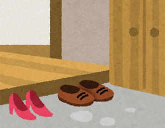 玄関のイラスト